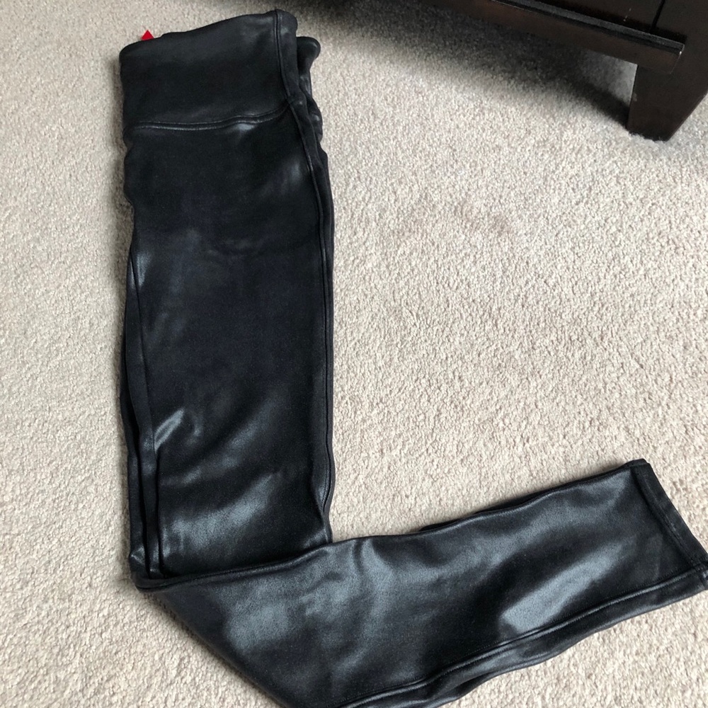 Spanx faux leather leggings